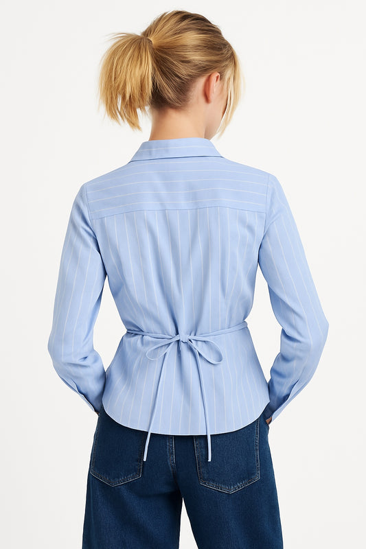 Sophia – Dames Blouse met Subtiele Strepen