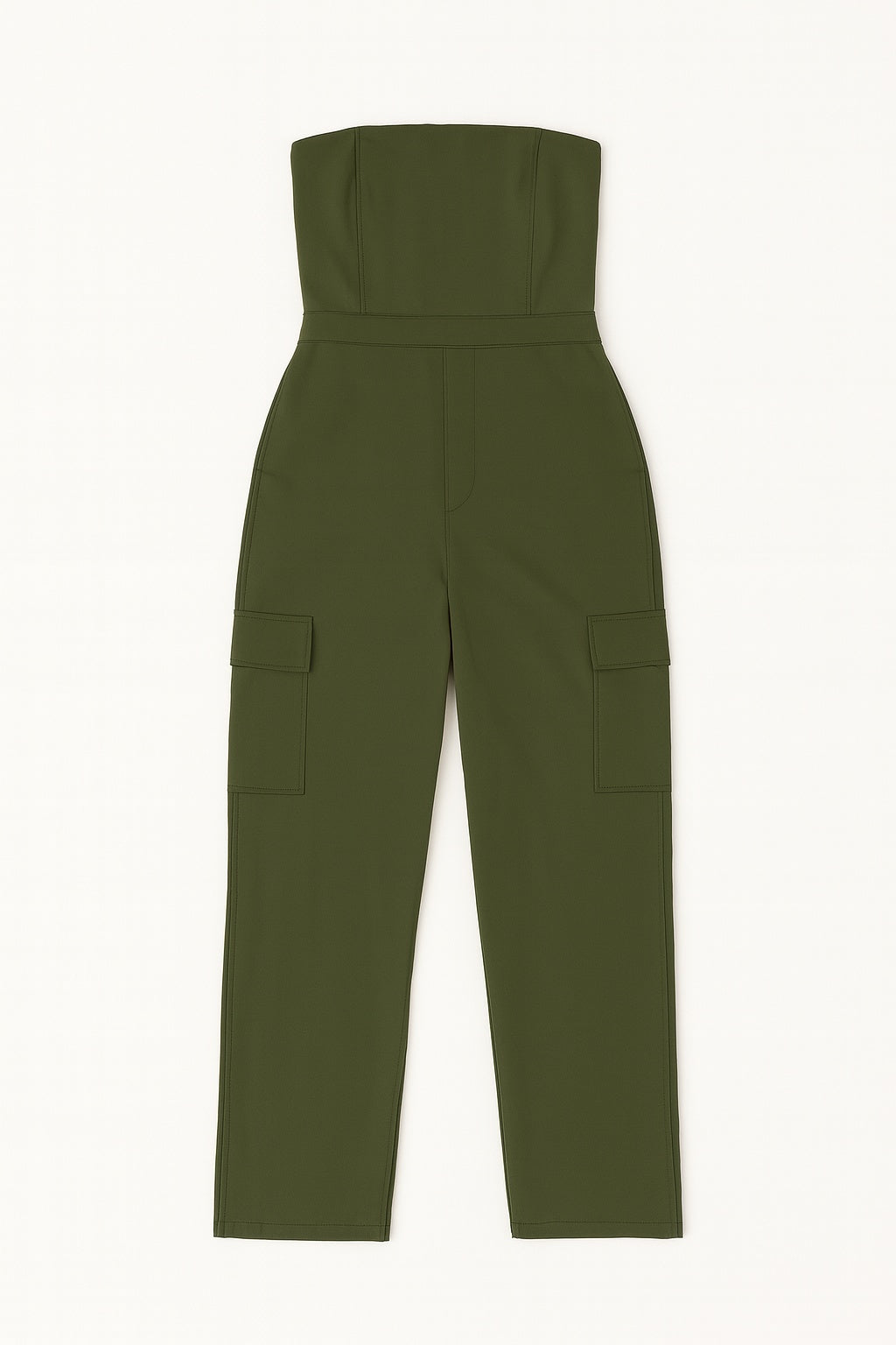 Hannah – Dames Cargo Jumpsuit met Wijde Pijpen