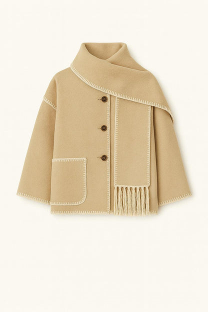 Kara - Winddichte Sjaaljas met Afneembare Sjaal