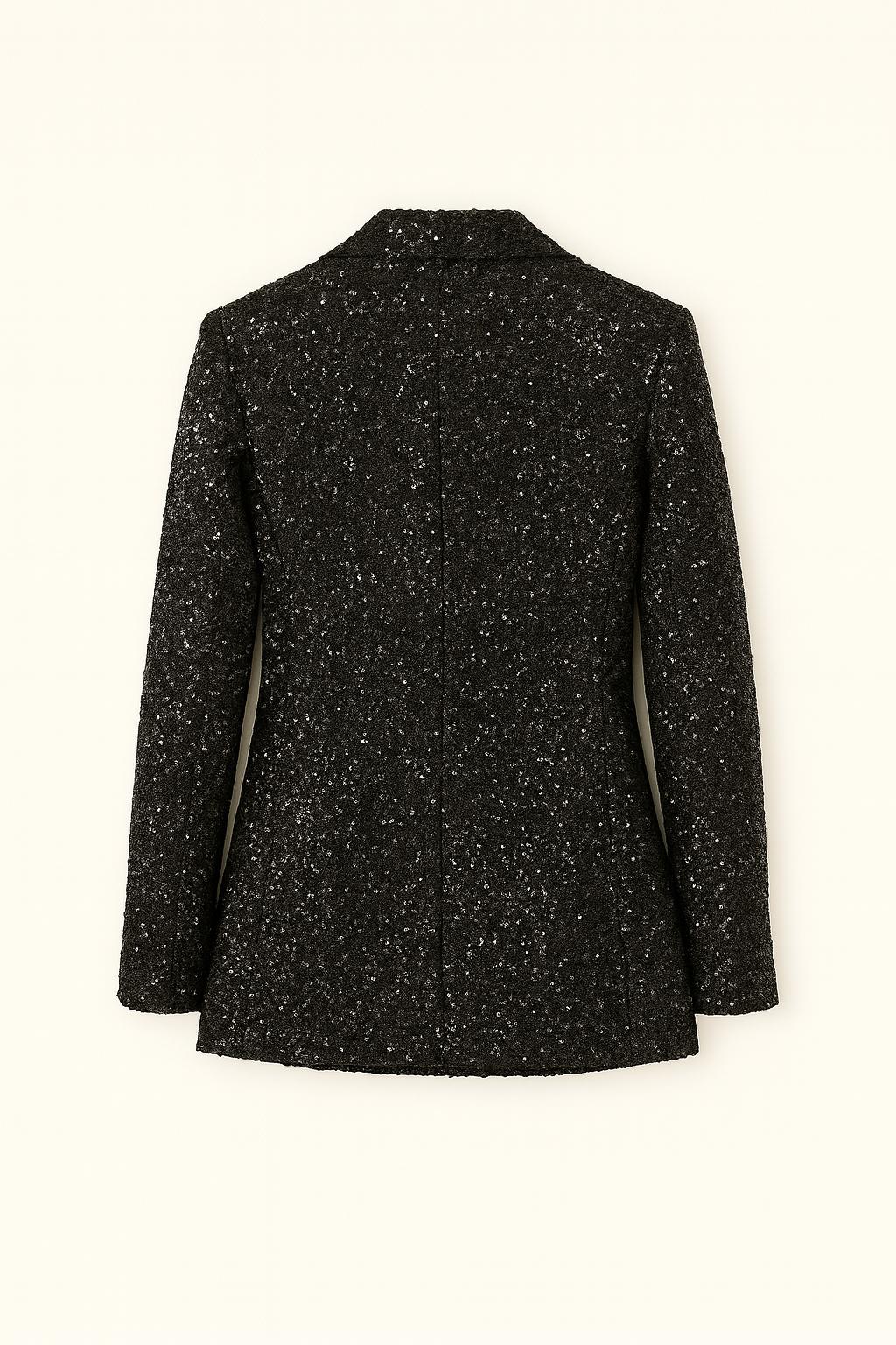 Kate - Dames Glitter Blazer met Sprankelende Afwerking