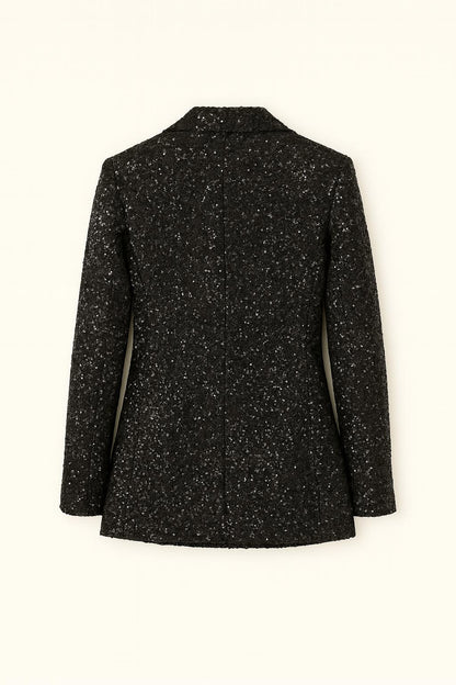 Kate - Dames Glitter Blazer met Sprankelende Afwerking