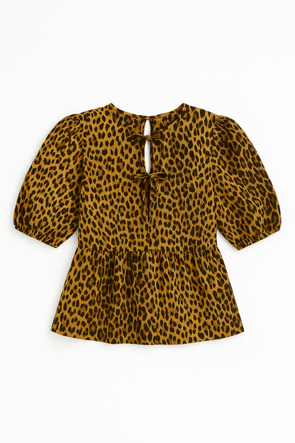 Adele – Dames Top met Luipaardprint