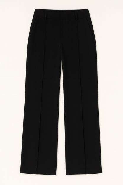 Cecilia - Hoge Taille Damesbroek met Wijde Pijpen