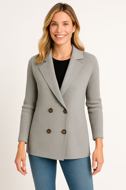 Katrin - Gebreide Dames Blazermantel