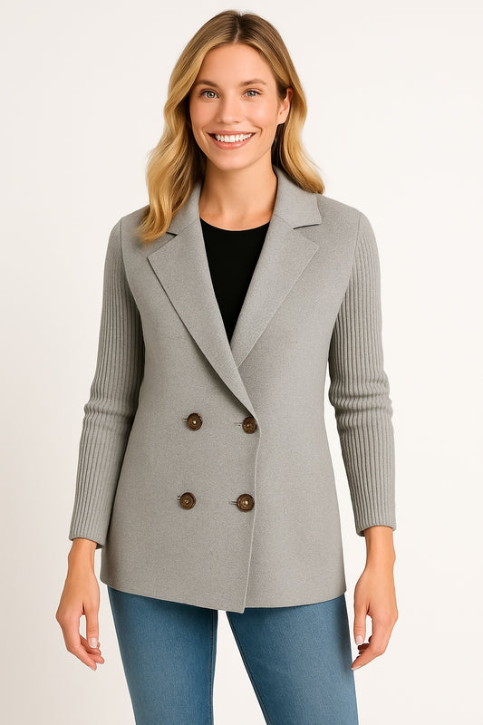 Katrin - Gebreide Dames Blazermantel