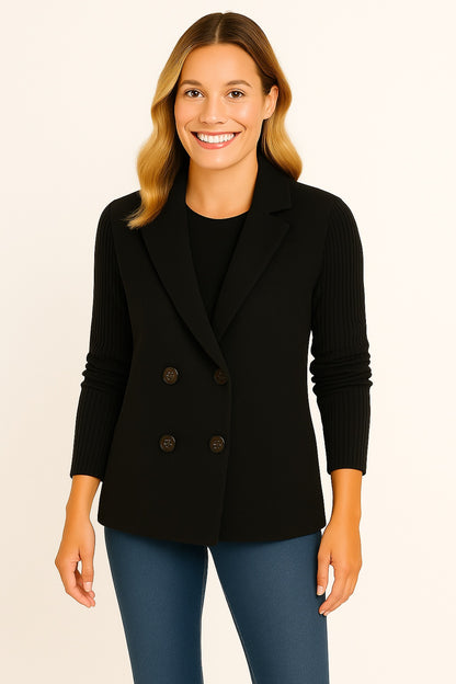 Katrin - Gebreide Dames Blazermantel