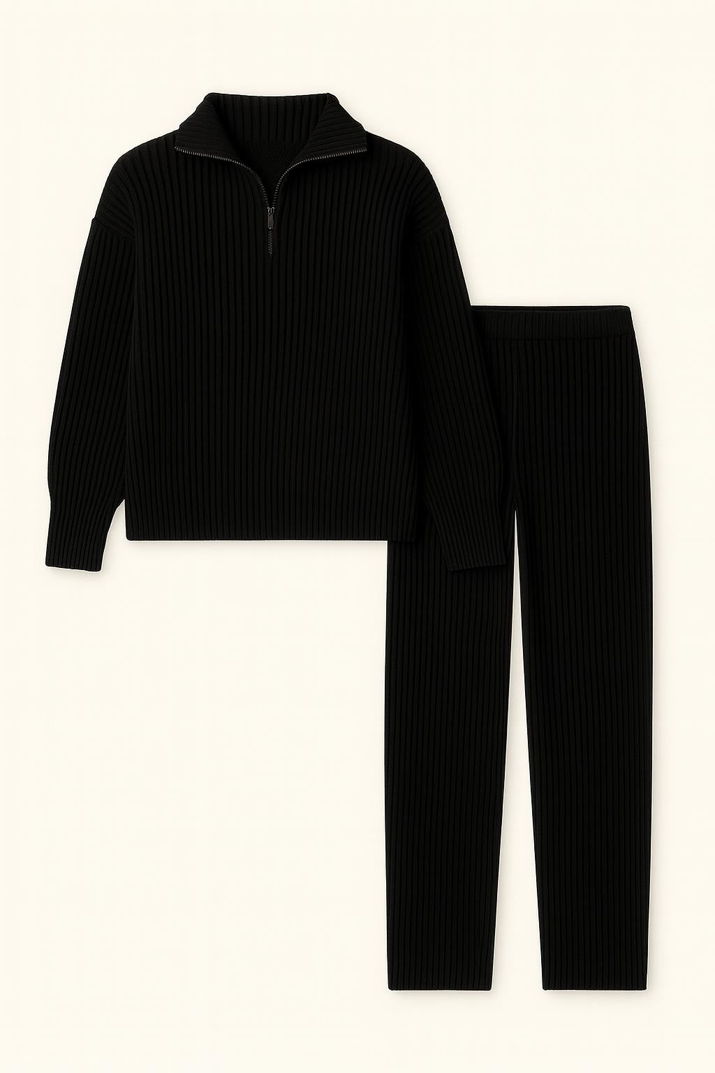 Evelyn - 2-Delige Lounge Set met Half Ritssluiting