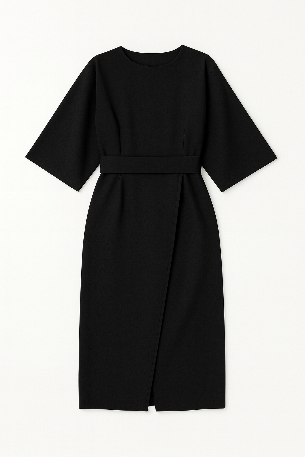 Juliette – Elegante Dames Midi Jurk met Tailleceintuur