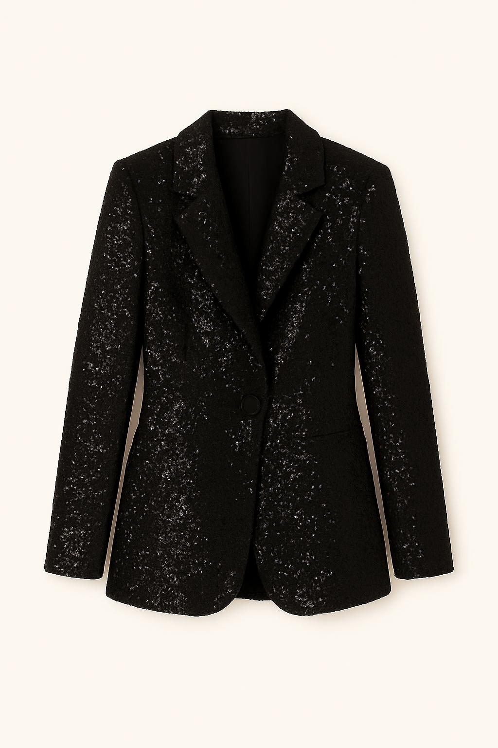 Kate - Dames Glitter Blazer met Sprankelende Afwerking