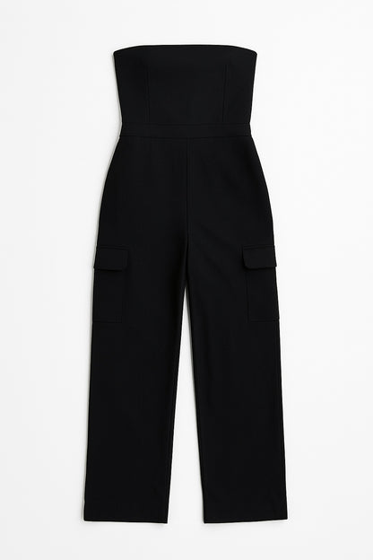 Hannah – Dames Cargo Jumpsuit met Wijde Pijpen