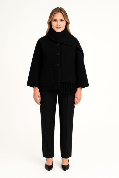 Kara - Winddichte Sjaaljas met Afneembare Sjaal