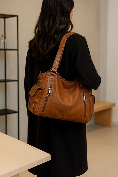 Amber - Dames Schoudertas van Kunstleer