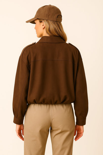 Maeve - Oversized Dames Jas van Suèdelook