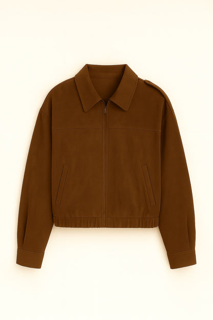 Maeve - Oversized Dames Jas van Suèdelook