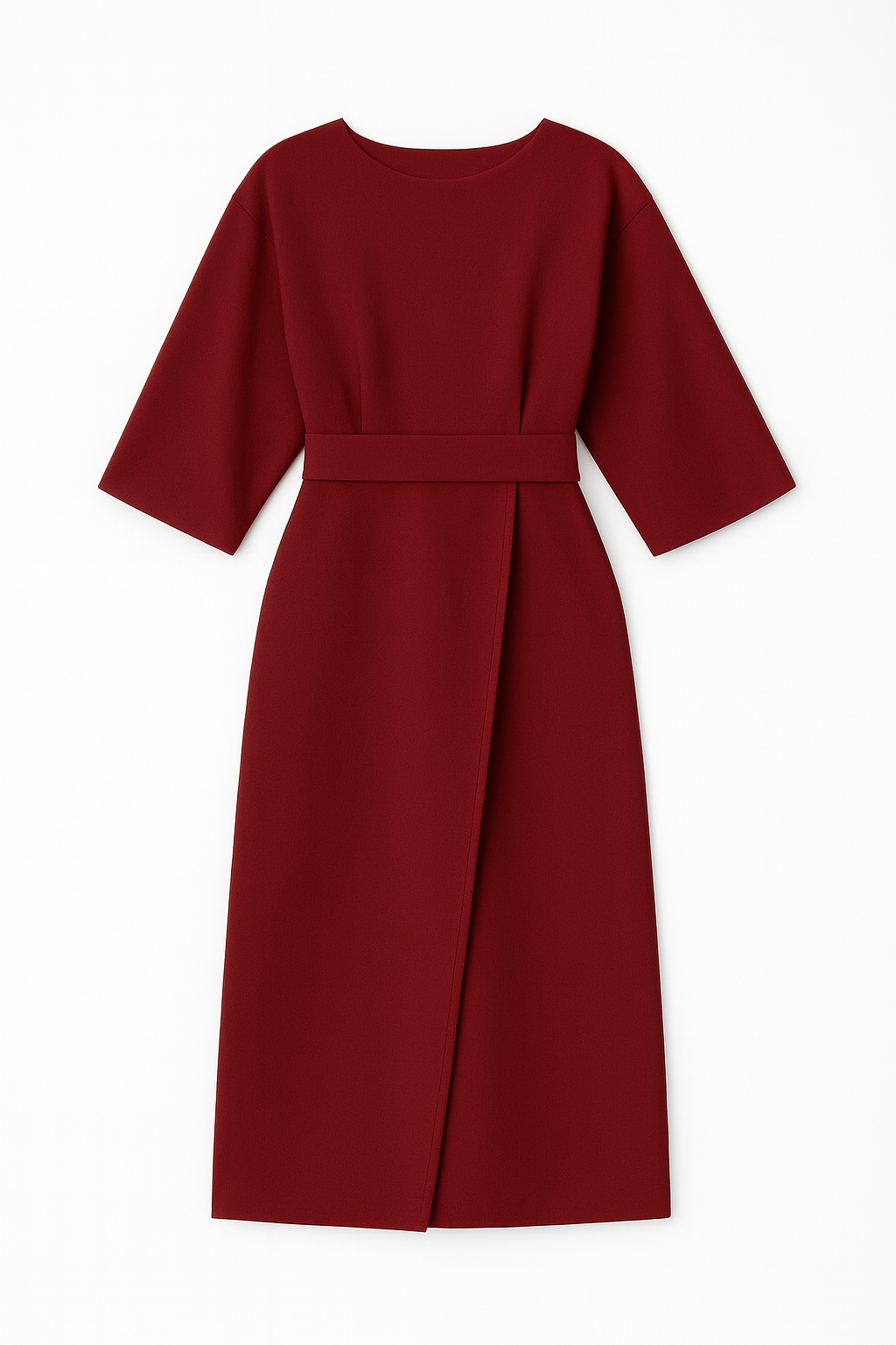 Juliette – Elegante Dames Midi Jurk met Tailleceintuur