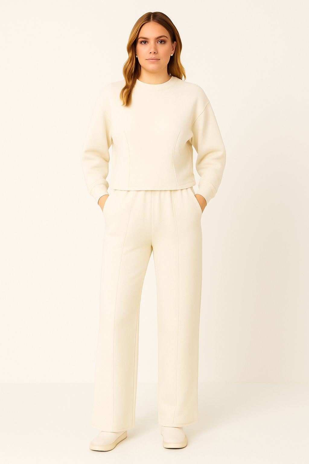 Selina - Dames Zachte Tweedelige Lounge Set