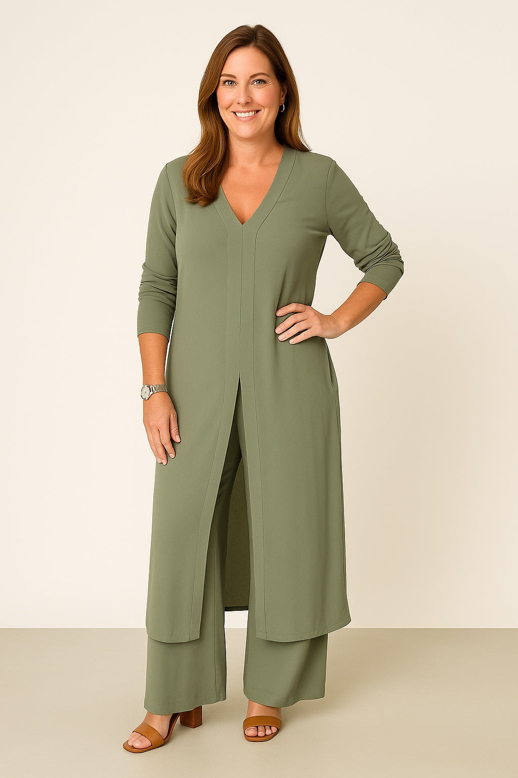 Aria - Dames Tweedelige Set van Luchtige Stof