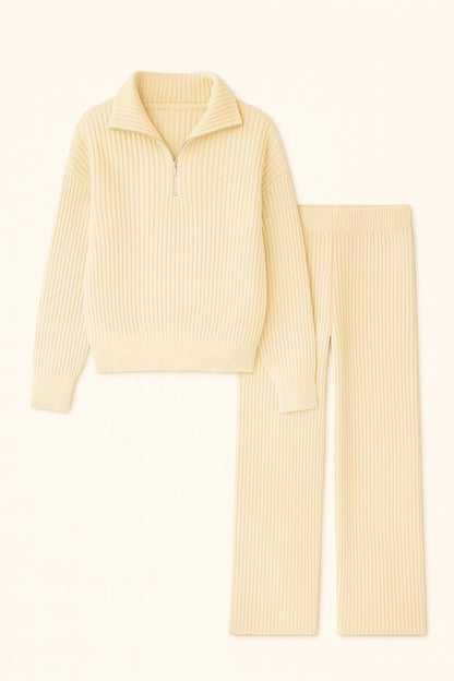 Evelyn - 2-Delige Lounge Set met Half Ritssluiting