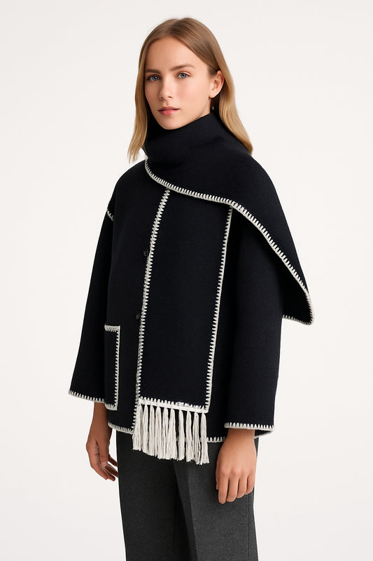 Kara - Winddichte Sjaaljas met Afneembare Sjaal