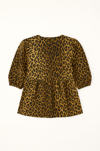 Adele – Dames Top met Luipaardprint