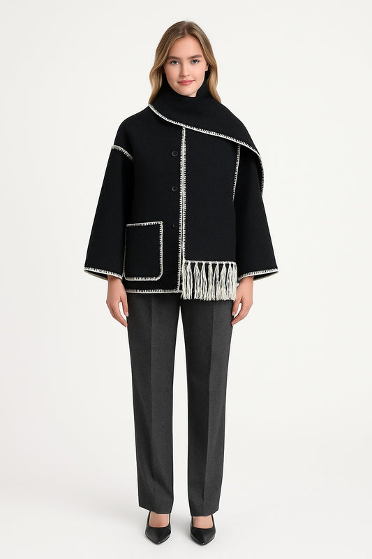 Kara - Winddichte Sjaaljas met Afneembare Sjaal