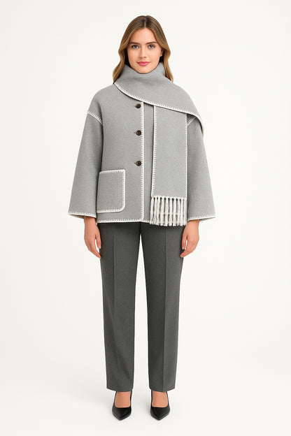 Kara - Winddichte Sjaaljas met Afneembare Sjaal