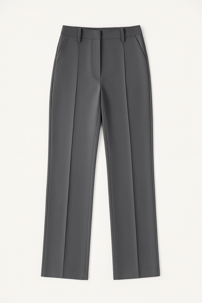 Cecilia - Hoge Taille Damesbroek met Wijde Pijpen