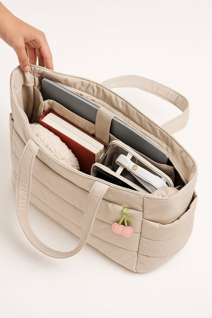 Eden – Dames Tote Bag met Pufferdesign