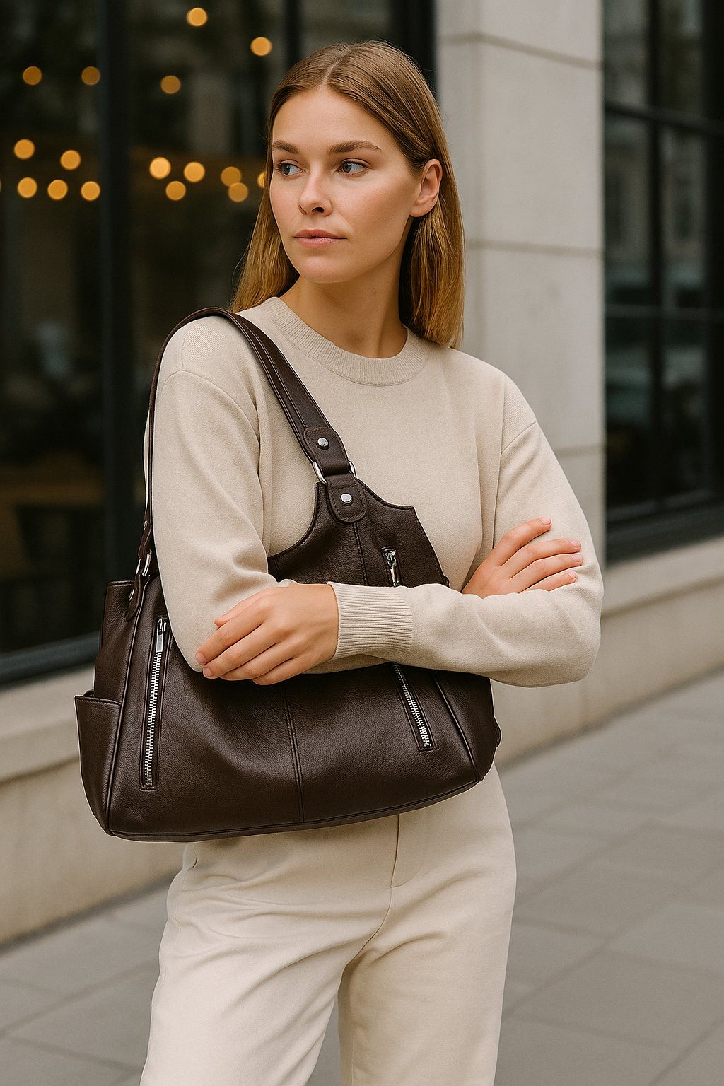 Amber - Dames Schoudertas van Kunstleer