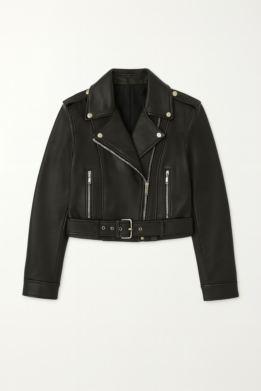 Luna – Kort Vintage Bikerjasje van Imitatieleer