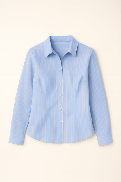 Sophia – Dames Blouse met Subtiele Strepen