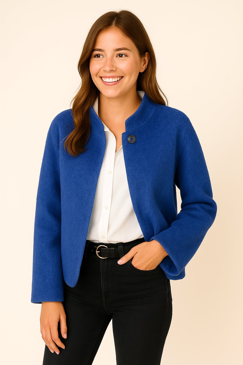 Sophie – Dames Wollenmix Wintermantel