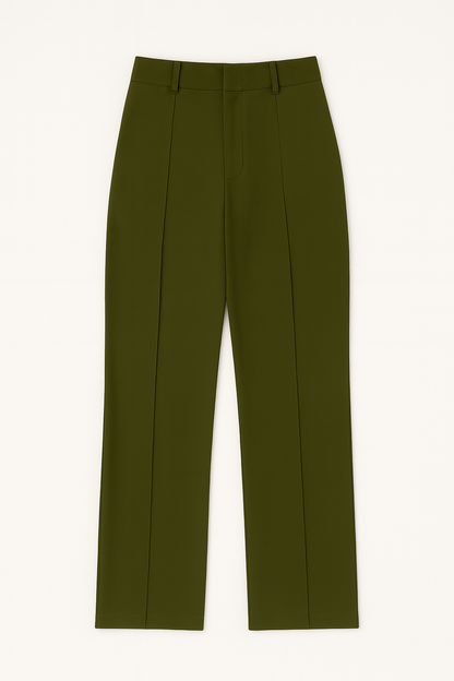 Cecilia - Hoge Taille Damesbroek met Wijde Pijpen