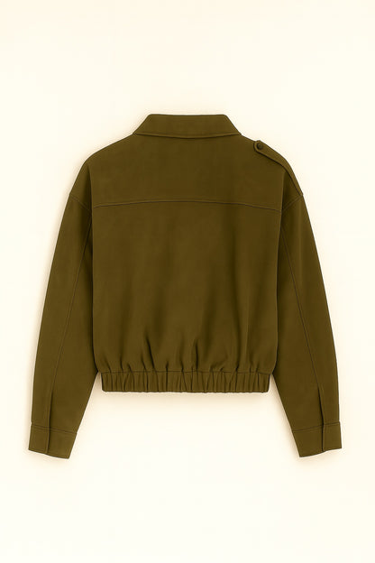 Maeve - Oversized Dames Jas van Suèdelook