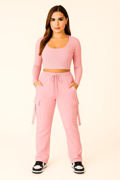 Ella - Dames Cargo Joggingbroek met Zakken