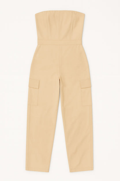 Hannah – Dames Cargo Jumpsuit met Wijde Pijpen