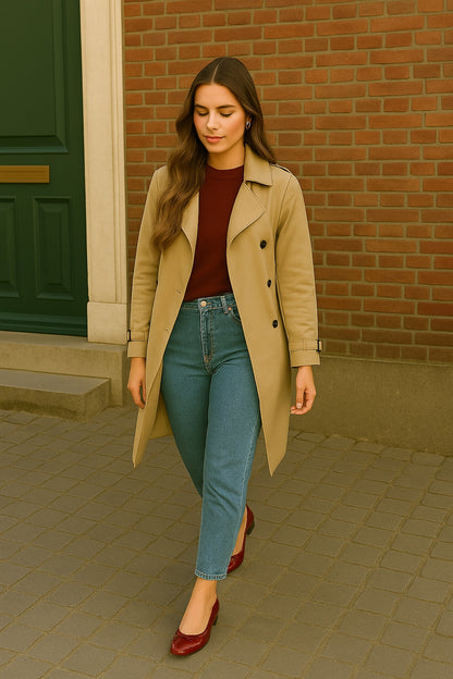 Alyssa - Dames Ballerina Flats met Strik